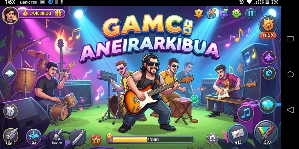 Gameplay interaktif 116X dengan musik yang menawan.