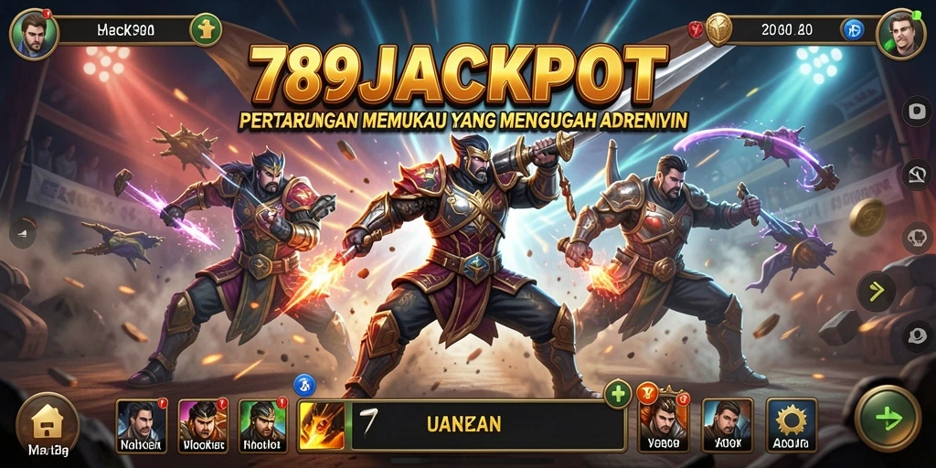 Tampilan gameplay 789JACKPOT yang epik dan mendebarkan.