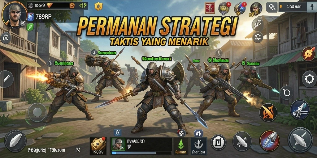Screenshot gameplay strategi yang intens dan mengasyikkan.