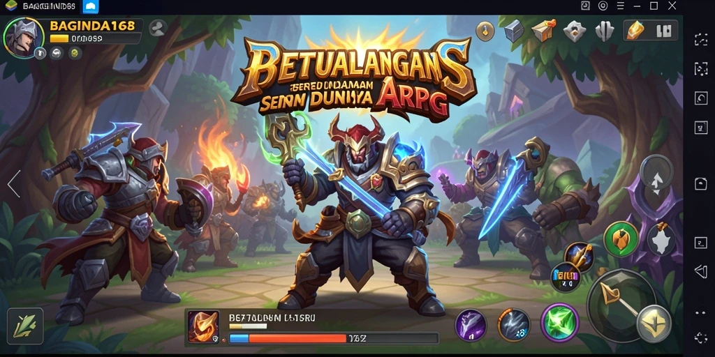 Tampilan seru gameplay BAGINDA168 di dunia ARPG.