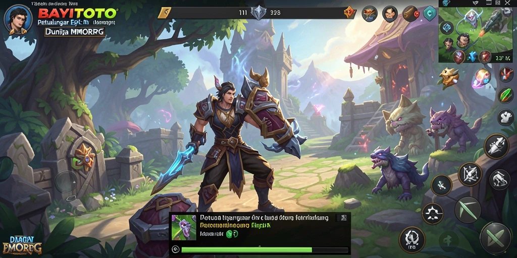 Tangkapan layar dari gameplay menarik di BAYITOTO, menunjukan pertempuran seru.