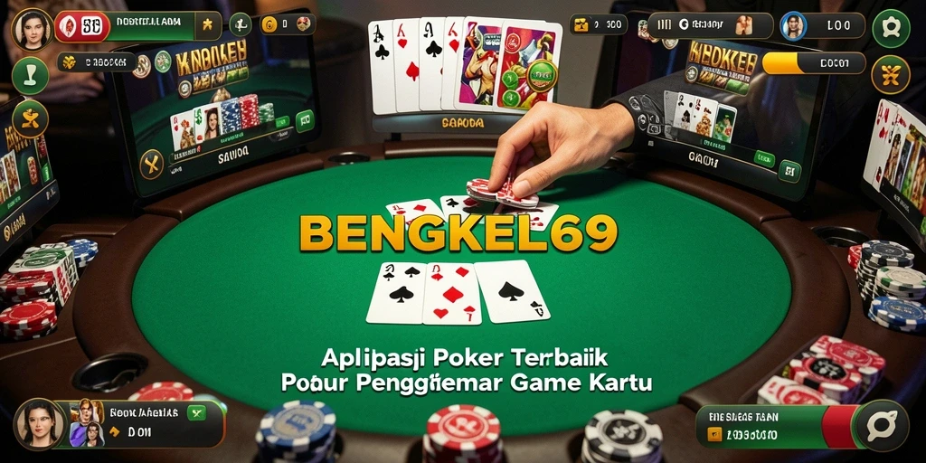 Tampilan gameplay menarik dari BENGKEL69 saat bermain poker.