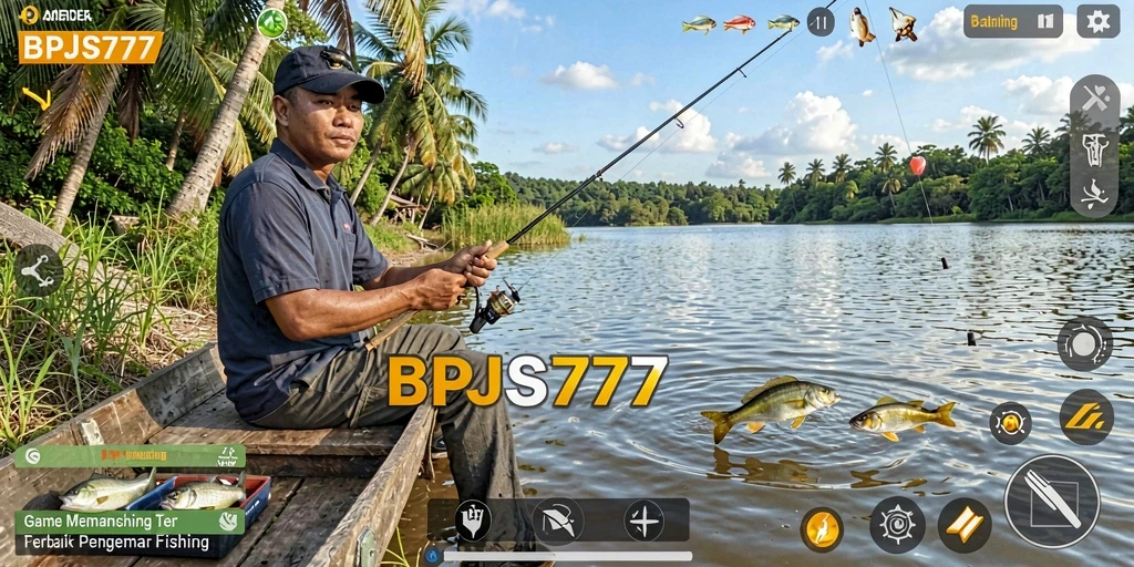 Tampilan gameplay seru saat menangkap ikan besar di BPJS777.