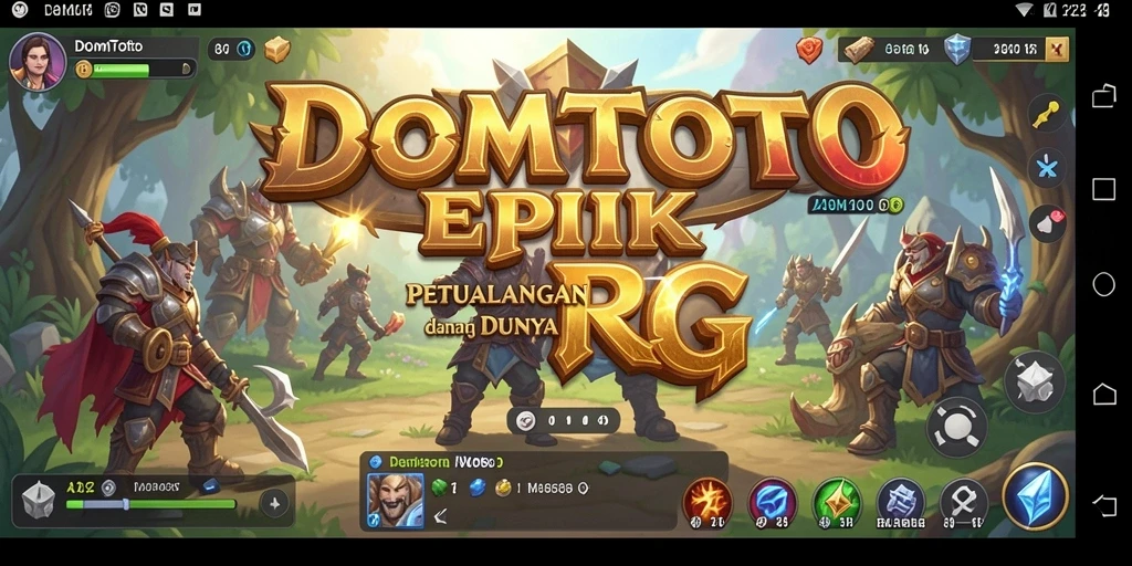 Tangkapan layar gameplay menampilkan karakter beraksi dalam pertempuran epik.