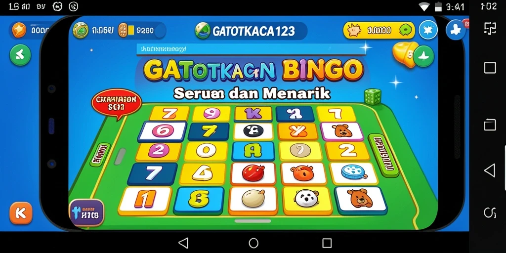 Tampilan gameplay seru GATOTKACA123 dalam permainan Bingo.