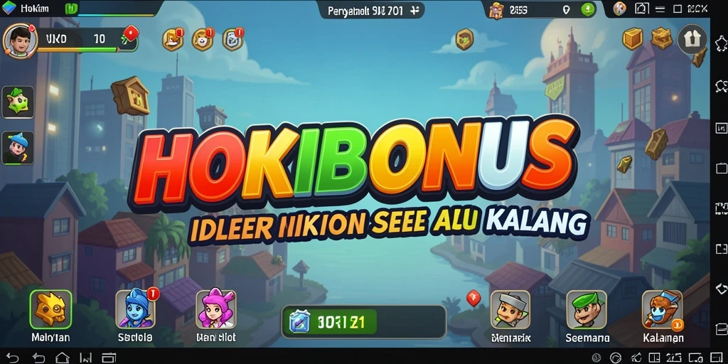 Tampilan gameplay Idle yang santai dan penuh keseruan di HOKIBONUS.