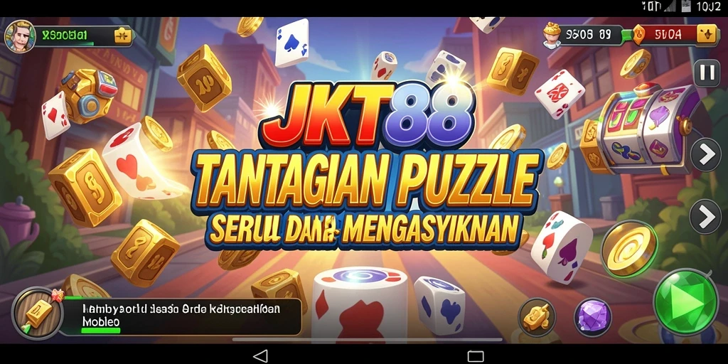 Screenshot gameplay JKT88 menampilkan berbagai tantangan puzzle yang menarik.