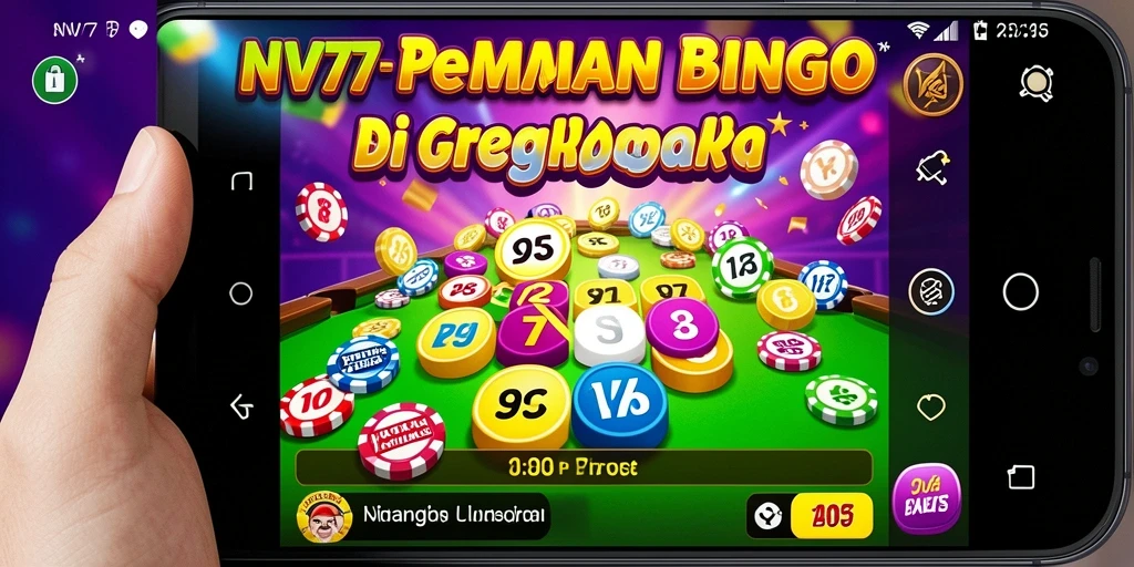 Tangkapan layar NV77 menunjukkan aksi seru permainan Bingo dengan teman-teman.