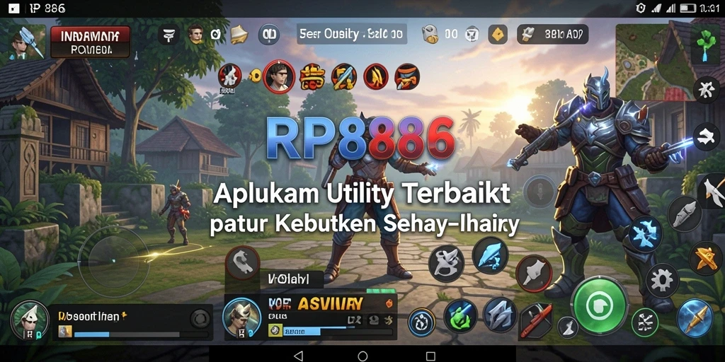 Screenshot utama RP886 menunjukkan antarmuka aplikasi Utility yang intuitif.
