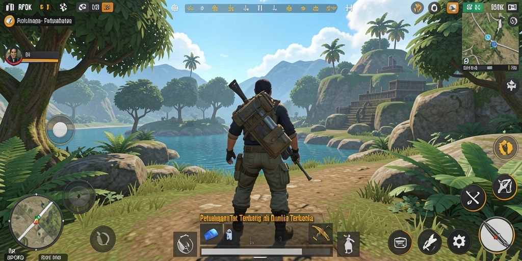 Tampilan gameplay RPOK yang menakjubkan dalam dunia terbuka.