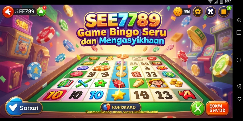 Tampilan gameplay Bingo yang seru dan penuh warna.