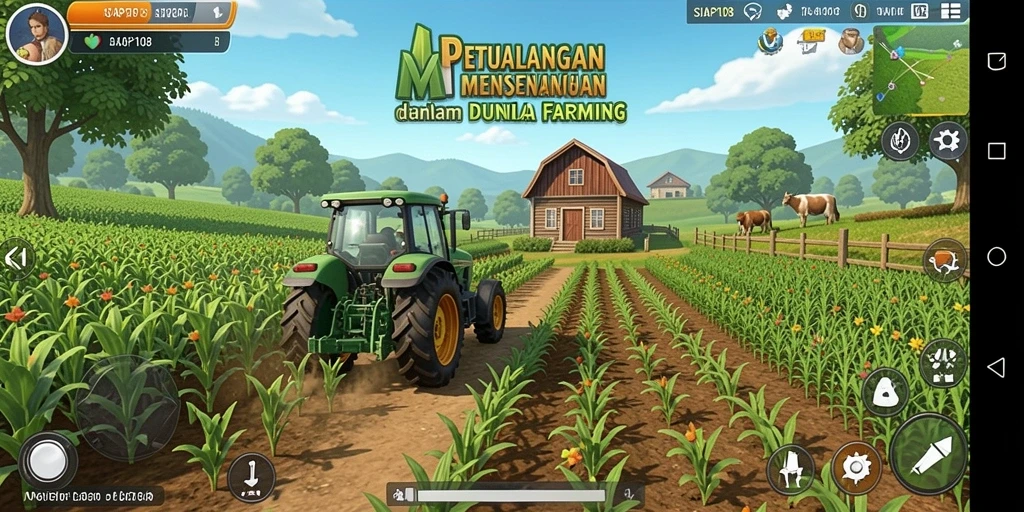 Tampilan screenshot SIAP108 menampilkan permainan Farming yang seru.