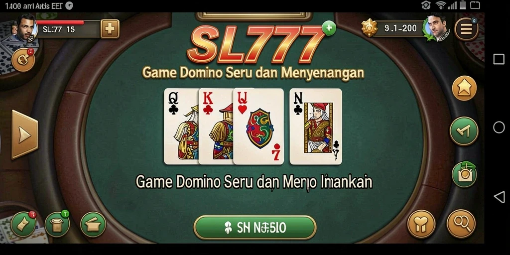 Screenshot gameplay SL777 yang menunjukkan aksi seru dalam permainan Domino.